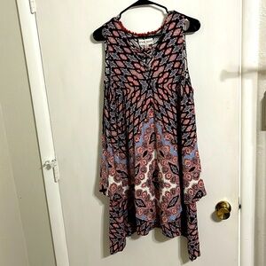 Knox rose Hi low Boho Midi Prarie dress